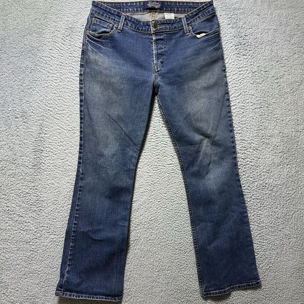 Levis 518 Jeans Womens 13 JR. Bootcut Medium Wash Denim Low Rise Stretch 33x30